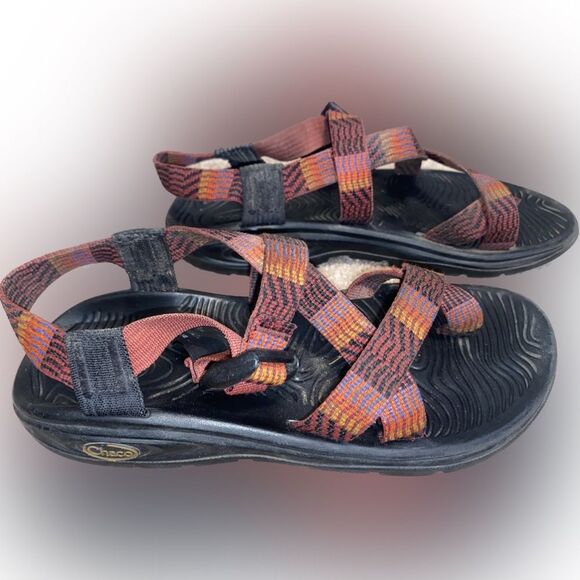 Chaco Womens Size 8 Z Cloud 2 Sandals Multicolor Geometric Print - Picture 2 of 5